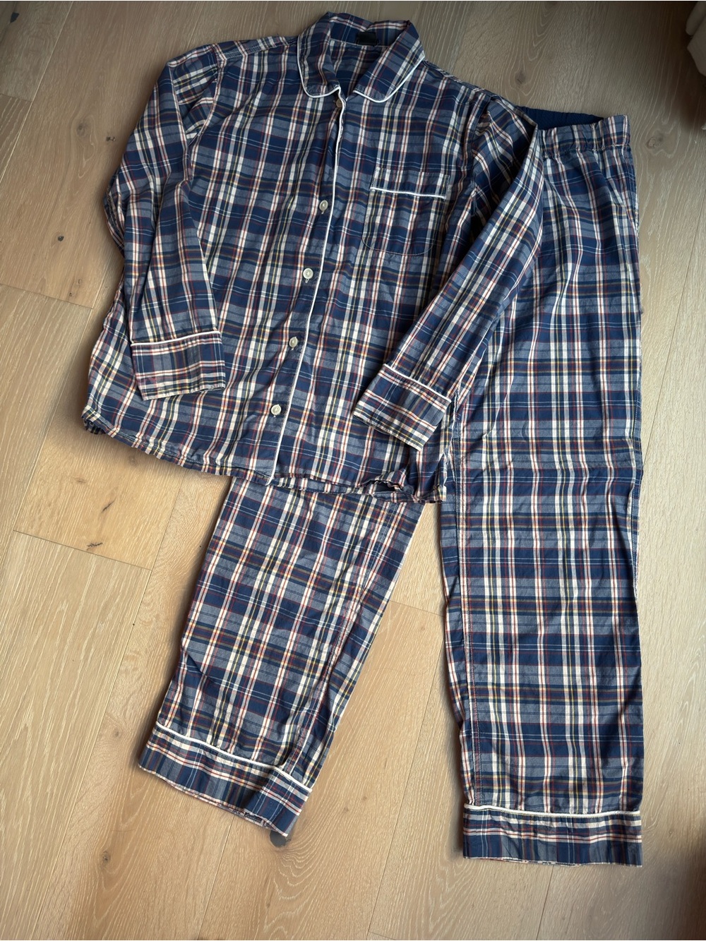 J Crew Cotton Plaid Pajamas Small